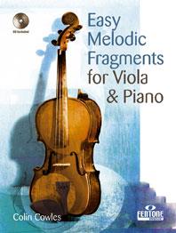 Easy Melodic Fragments - for Viola & Piano - viola a klavír